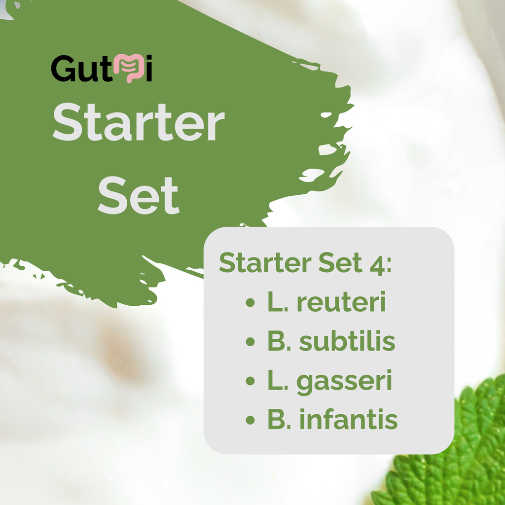 L. reuteri + B. subtilis + L. gasseri + B. infantis | Yoghurt Starter Set | SIBO Stable | Starter Cultures | Set van 3